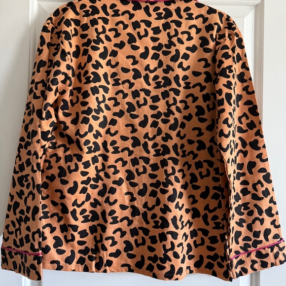 Frankie & Johnny 2 Piece Pajama Set Leopard Print size XS - Picture 2 of 9